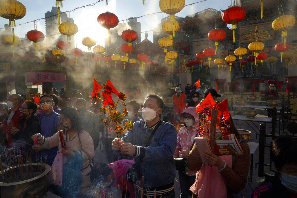 APTOPIX Hong Kong Lunar New Year